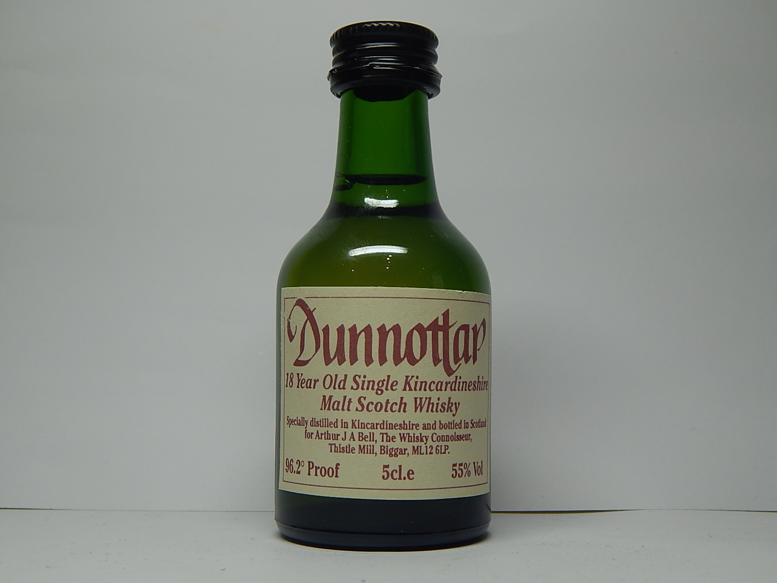 DUNNOTTAR Old SKMSW 18yo "Whisky Connoisseur" 5cl.e 55%Vol 96,2´Proof